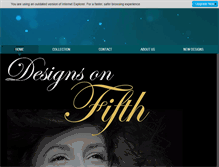 Tablet Screenshot of designsonfifth.com
